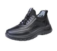 Sneaker da uomo foderate con lacci, scarpe da jogging antiscivolo | Scarpe invernali da uomo, traspiranti, da trekking, per attività all'aperto, da neve, per tutti i giorni, taglia 39-44