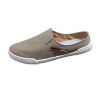 Sneaker da uomo in tela bassa, leggere, traspiranti, a piedi nudi, scarpe da corsa, classiche, alla moda, scarpe da tennis, semplici e comode, scarpe casual basse per il tempo libero, Z3 kaki, 38 EU