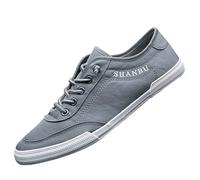 Sneaker da uomo in tela bassa, leggere, traspiranti, a piedi nudi, scarpe da corsa, classiche, alla moda, scarpe da tennis, semplici e comode, scarpe casual basse per il tempo libero, Z2 grigio., 39