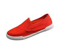 Sneaker da uomo in tela bassa, leggere, traspiranti, a piedi nudi, scarpe da corsa, classiche, alla moda, scarpe da tennis, semplici e comode, scarpe casual basse per il tempo libero, Z5 Arancione, 43
