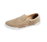 Sneaker da uomo in tela bassa, leggere, traspiranti, a piedi nudi, scarpe da corsa, classiche, alla moda, scarpe da tennis, semplici e comode, scarpe casual basse per il tempo libero, Z1 Kaki, 39 EU