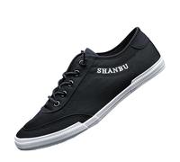 Sneaker da uomo in tela bassa, leggere, traspiranti, a piedi nudi, scarpe da corsa, classiche, alla moda, scarpe da tennis, semplici e comode, scarpe casual basse per il tempo libero, Z2 beige, 45 EU