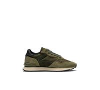 Sneaker da Uomo Modello City in camoscio e Tessuto Idrorepellente Verde - City Green 40