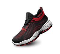 Sneaker da uomo, per il tempo libero, per la corsa su strada, per il fitness, leggere, traspiranti, per il tempo libero, per il tennis, per la corsa, per camminare, unisex, Colore: rosso, 40 EU
