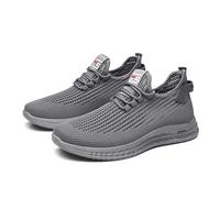 Sneaker da uomo, scarpe da ginnastica, scarpe da corsa, scarpe da jogging, scarpe da trekking, traspiranti, per il tempo libero, da spiaggia, da campeggio, da viaggio, leggere, estive 39-44, grigio