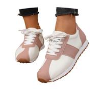 Sneaker Donna Larghezza Extra Casual Pelle Comode Allacciatura Antiscivolo Estive Matrimonio Camminata Casual Traspiranti Jogging Trekking Trendy Leggere Memory Foam Outdoor