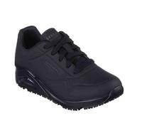Skechers Work Uno Sr, Sneaker Donna, Black Synthetic, 36 EU