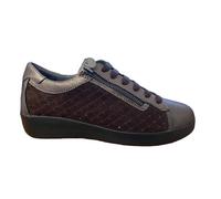 Sneaker Donna Stonefly Paseo IV 35 Laminated Velour Iron Gray - 218400