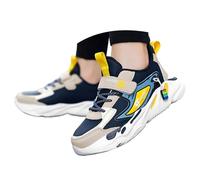 Sneaker estive ragazzi 37 scarpe da corsa leggere e traspiranti, antiscivolo, scarpe sportive casual per bambini fino a ragazzi grandi da 3 a 14 anni scarpe da corsa da uomo, Blu scuro, 30 EU