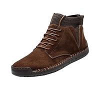 Sneaker Herren StraßEnlaufschuhe üBergrößE SchnüRhalbschuhe Outdoor Sportlich Gleitsicher Leichtetrekkingschuhe Mit Weich Dicke Sohle Leichtgewicht Hoch Oben Turnschuhe ElastizitäT, marrone, 45 EU