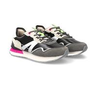 Sneaker in Stile Urbano con Un Mix di Texture e Finiture a Contrasto, caratterizzata da Una Suola con Effetto maculato. Tomaia in Mesh Traspirante. Ideale per Le Donne in Ogni Nero Talla 36