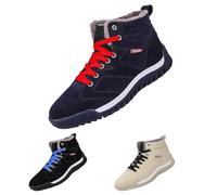 Sneaker invernali da uomo, impermeabili, foderate, per tutti i giorni, da | Scarpe sportive da uomo, bianche, antiscivolo, per attività all'aperto, comode, calde, con lacci, invernali, taglia 39-48
