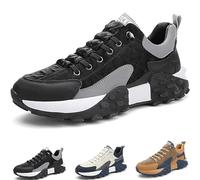 Sneaker Ortopedica Comfort da Uomo 2024, Scarpe Ortopediche Slip-on da Uomo 2024, Scarpe da Passeggio perfette for alleviare Il Dolore ai Piedi Softsfeel da Uomo (Color : Black, Size : 44)