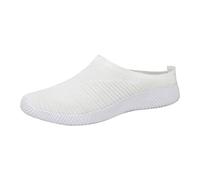 Sneaker ortopediche da donna, scarpe sportive da donna, per palestra, shock assorbente, scarpe da passeggio, scarpe da jogging, casual, morbide, con suola bianca, scarpe da corsa, bianco, 44 EU