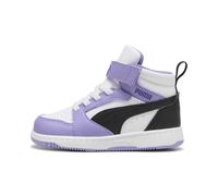 Sneaker PUMA Rebound V6 Mid per bimbi ai primi passi, Scarpe, Violet/Nero/Bianco, 25 25