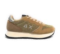 SUN68 Sneaker Running Ally Glitter Textile in Suede Brown/Tessuto Oro Donna D25SU10 Z44204 39