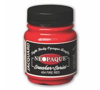 Sneaker Series Neopaque Paint by Jacquard, Highly Pigmented, Flexible and Soft, For Use on a Variety of Surfaces, 2.25 Ounces, Fire Red