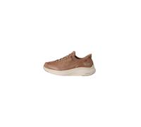 Skechers Donna Contour Foam Natural Ease Slip-in ALLENATRICE, Chestnut Suede Textile Trim, 38 EU