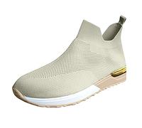 Sneaker Sport Donna Basket Ortopedico Donna Scarpe Da Corsa Donna Scarpa Ortopedica Donna Comfort Casual Outdoor Indoor Sport Tempo Libero Basket, Cachi 4, 36 EU
