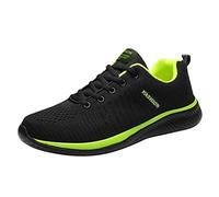 Sneaker sportive da donna con lacci, comode, con memory foam, leggere, traspiranti, con supporto per arco plantare, ortopediche antiscivolo, scarpe da tennis alla moda per allenamento fitness, Verde