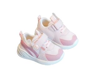 Sneaker Unisex Bambini con Chiusura a Strappo Pantofole Ragazze Ragazzi Carine Scarpe Primi Passi Mesh Piccole Suola Morbida Flessibili Primo Bambino Sviluppo Scarpe da Strada Leggere Antiscivolo