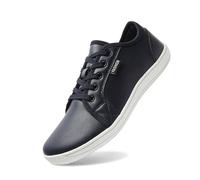 Sneaker unisex larghe scarpe a piedi nudi per uomini e donne, minimalistiche, scarpe da ginnastica a goccia, comode, Blu scuro, 46 EU Larga