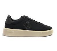 BLAUER Sneakers Uomo Nero Sneakers con logo Autunno inverno 2025/26 Pelle e gom