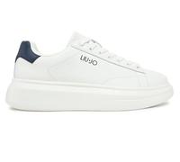 Liu Jo Jeans Sneakers Uomo Liu-Jo 7B4027PX474 in Pelle White/Blue Modello Casual. Una Calzatura Comoda Adatta per Tutte Le Occasioni. Primavera Estate. EU 45