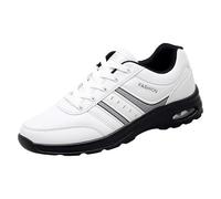 Sneaker Uomo Scarpe Sportive Notte Riflettente Viaggio Corsa Plus Size Sneakers Casual Scarpe Jogging Running Traspirante, bianco, 43 EU