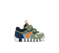 Geox Scarpe da Ginnastica B IUPIDOO Boy D per Bambini, Colore Verde Oliva/Blu Navy, 20 EU