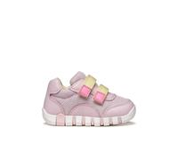 Geox B Lupidoo Girl A, Scarpe Primi Passi Bimba 0-24, Pink Lt Yellow 58A, 23 EU