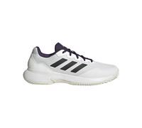 Scarpe da tennis da uomo Adidas GameCourt 2 M - core white/core black/aurora plum - Bianco (44)