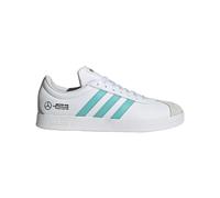 adidas Unisex - Adulto Mercedes - AMG Petronas Formula One Team VL Court Base Shoes, Ftwr White/Semi Mint Rush/Core Black, 44 2/3 EU