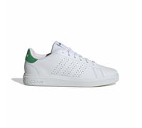 adidas Unisex - Bambini e Ragazzi Advantage Base 2.0 Junior Shoes, Cloud White/Cloud White/Green, 37 1/3 EU