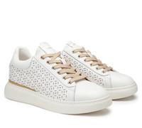 Sneakers Alberto Guardiani KING 438000 pelle traforata bianco sporco