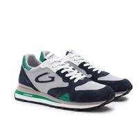Sneakers Alberto Guardiani WEN 316308 Camoscio e tessuto blu verde grigio SCONTO
