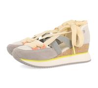 Sneakers aperte bianche con zeppa da donna SAMOBOR, bianco, 35 EU