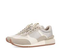 Sneakers Argento Monocolore da Donna ebenau con Base di Nylon e Suola con Zeppa Bassa