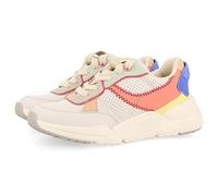 Sneakers Bianche con Dettagli Multicolore per Bambina courgent, Bianco, 33 EU