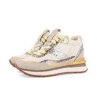 Sneakers bianche con zeppa interna e dettagli in glitter per donna archon