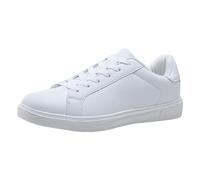 Sneakers Bianche Donna,Scarpe Donna Running,alla Moda Nuovo Modello Stile Coppia Tinta Unita Semplici Casual Traspirante Antiscivolo Corsa