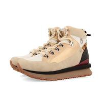 Sneakers Bianche Tipo Stivaletto da Montagna con Dettagli da Donna halsnaes