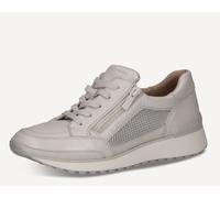 Sneakers Caprice 9-23701-44 pelle grigio perla zeppa 4 cm