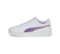 PUMA Carina 2.0 Holo Jr, Scarpe da Ginnastica, White Silver, 35.5 EU