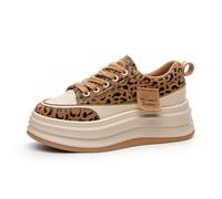 Sneakers con Plateau retrò da Donna Leggere Che Aumentano l'altezza robuste Casual con Lacci Antiscivolo comode da Viaggio da Passeggio