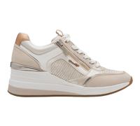 Sneakers con zeppa e cerniere Beige 40