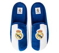 Sneakers da casa del FC Real Madrid con design classico con scudo ufficiale del club, realizzate in Spagna con materiali resistenti. Suola antiscivolo, lavabile., blu, 41 EU