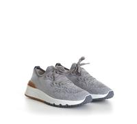 Sneakers da corsa in maglia BRUNELLO CUCINELLI 995$ - basse, grigio cotone chiné