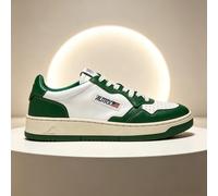 Sneakers da donna AU con suola morbida, bianche, casual - design color block sull'orlo - Comode sneakers per il tempo libero grigie e bianche, versatili per donne e uomini, comode scarpe casual per co