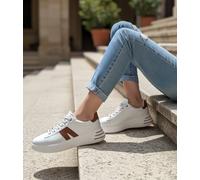 SNEAKERS DA DONNA BIANCHE NAZARENO GABRIELLI 6151 CALZATURE SPORTIVE STRINGATE